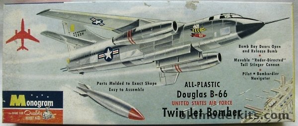 Monogram 1/83 Douglas B-66 Twin Jet Bomber - Four Star Issue, PA10-98 plastic model kit